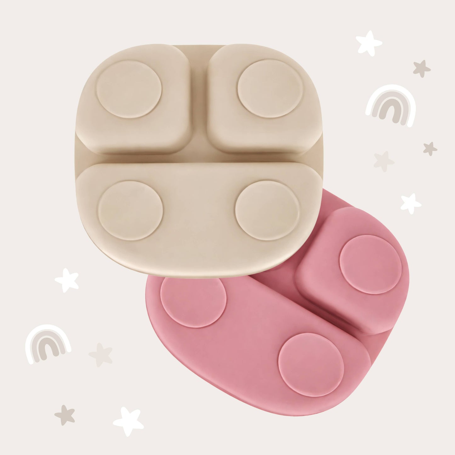 BABY BLISS Stainless Steel Silicone Suction Plate