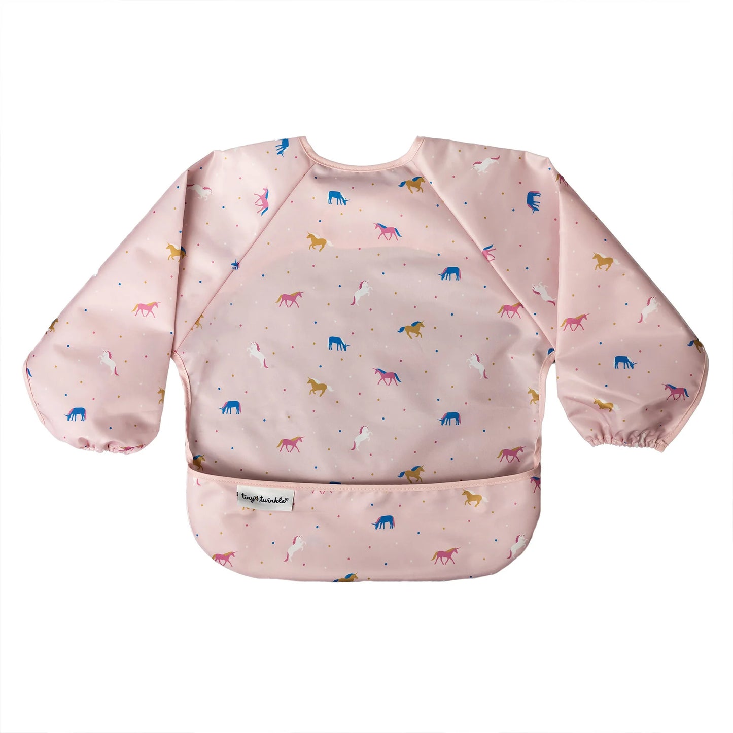 TINY TWINKLE Mess proof Full Sleeve Bib - Unicorn Confetti