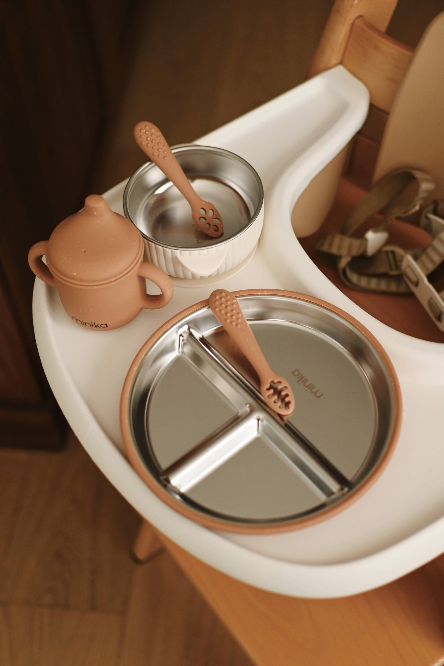 MINIKA Stainless & silicone suction plate