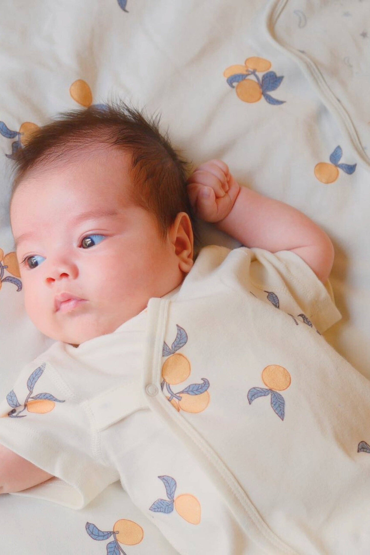 Norsu Organic Kimono Sleeper-Clementine