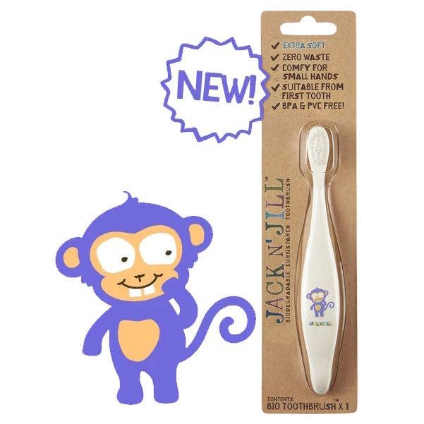 Jack N Jill Kids-Bio Toothbrush - Monkey