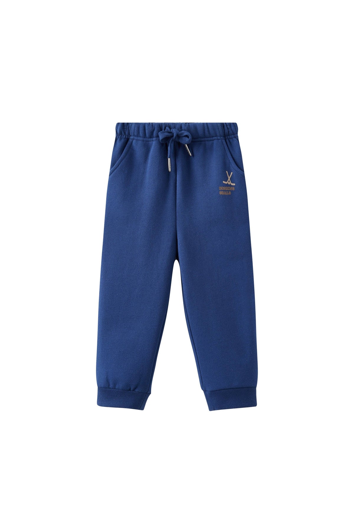 Organic Toddler Fleece Sweatpant-Navy: 5-6T