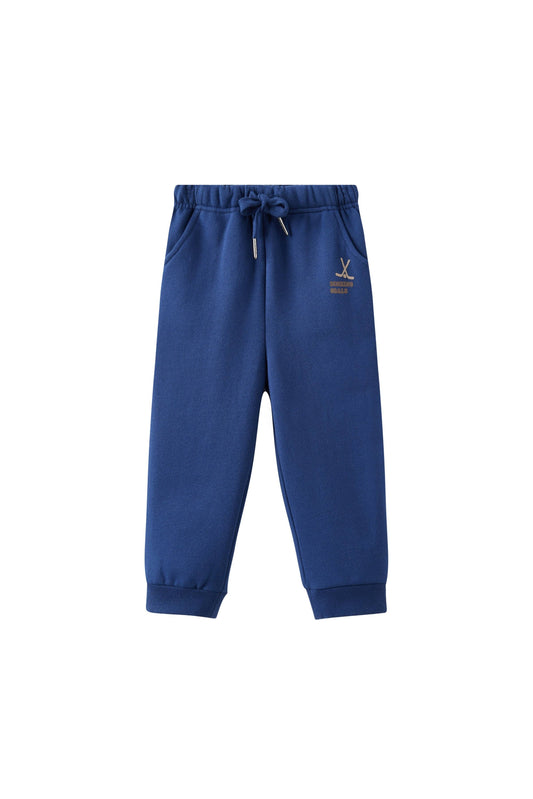 Organic Toddler Fleece Sweatpant-Navy: 5-6T