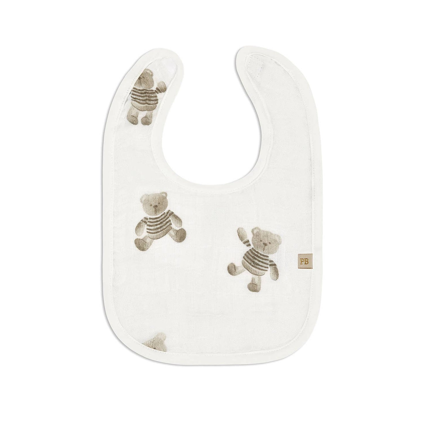 3 Pc Pack Muslin Bibs One Size : Pink