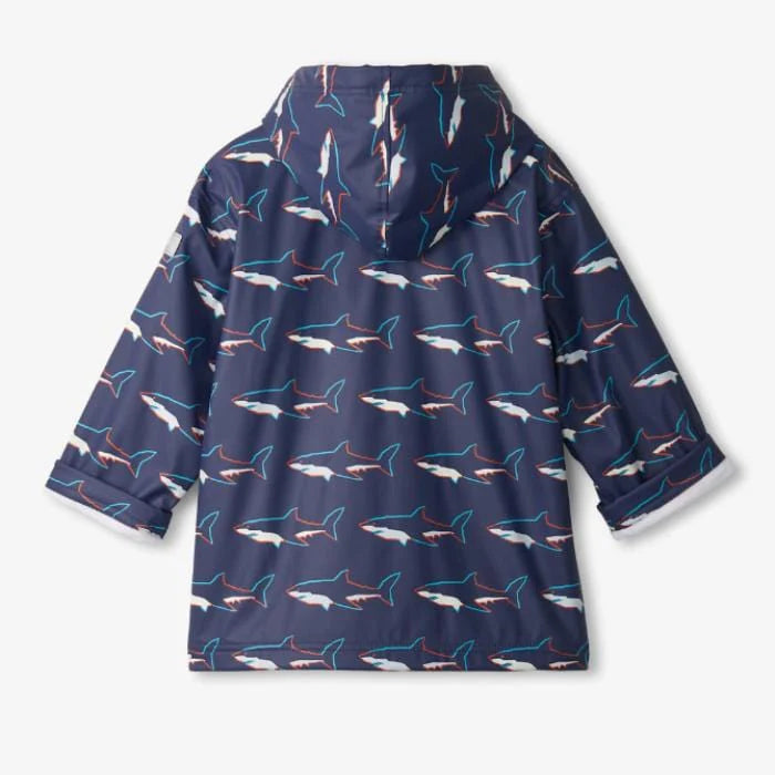 HATLEY Colour Changing Rain Jacket - Sharks