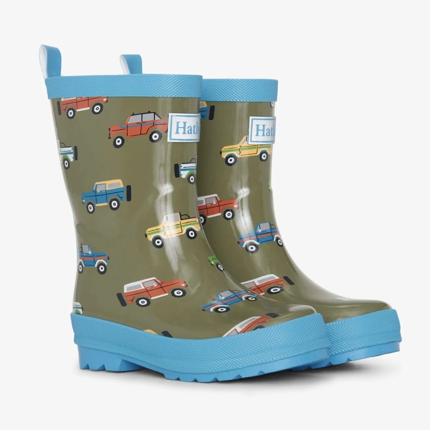 HATLEY Boys Off Roading Shiny Rain Boots