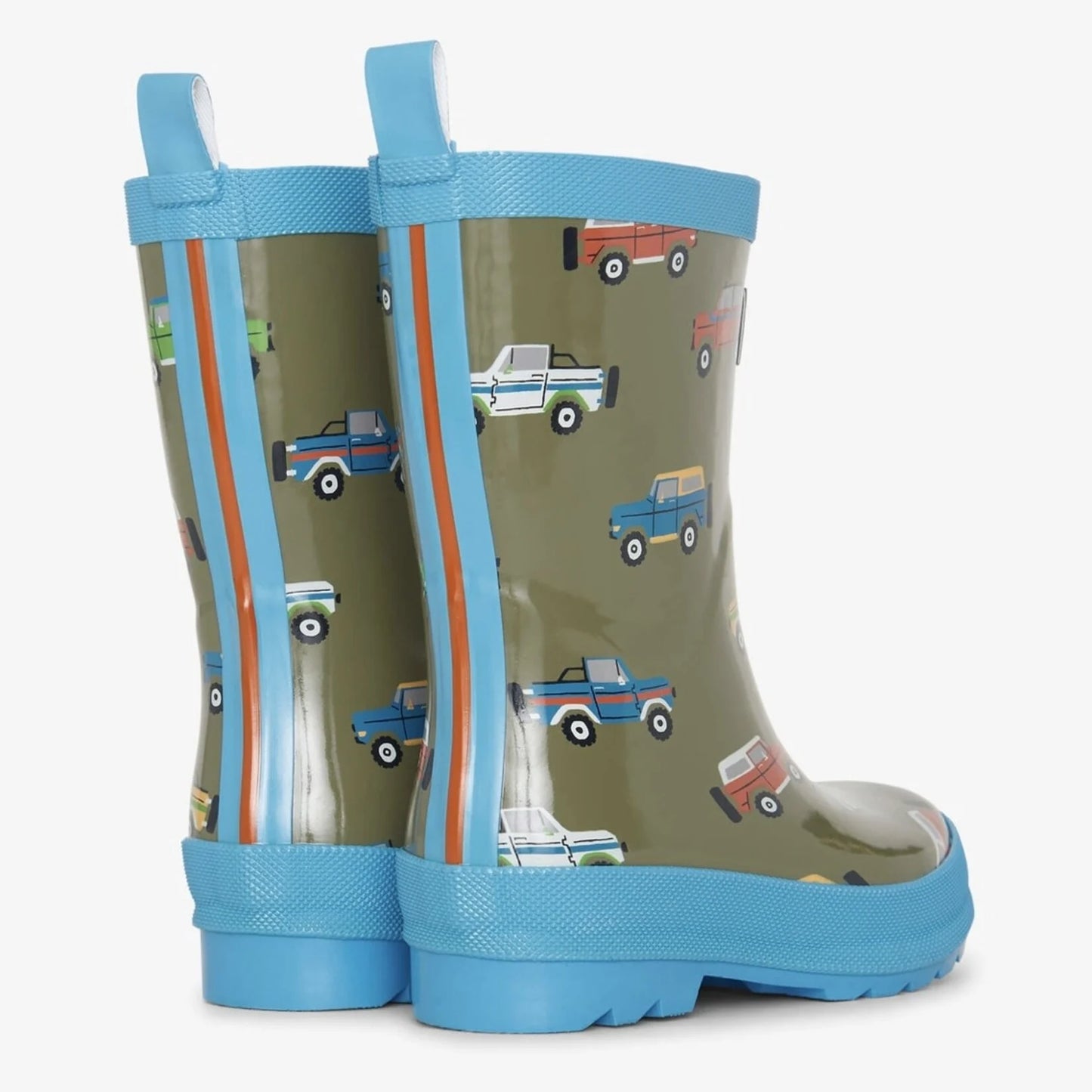 HATLEY Boys Off Roading Shiny Rain Boots