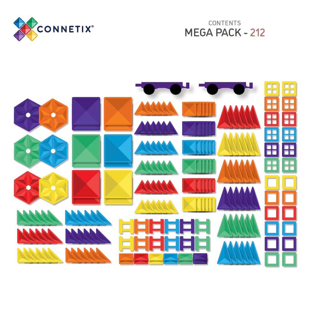 CONNETIX Rainbow Mega Pack 212 pc
