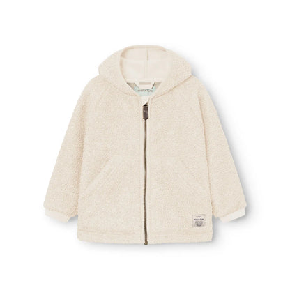 Mini A Ture Matliff Teddy Fleece Jacket in Angora Cream - product photo
