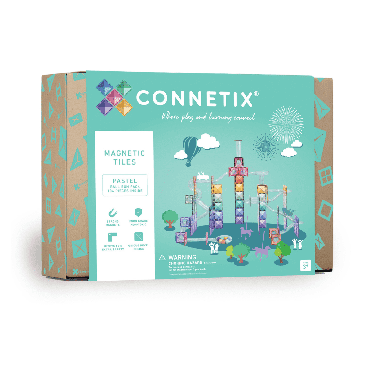 CONNETIX Pastel Ball Run Pack 106 pc