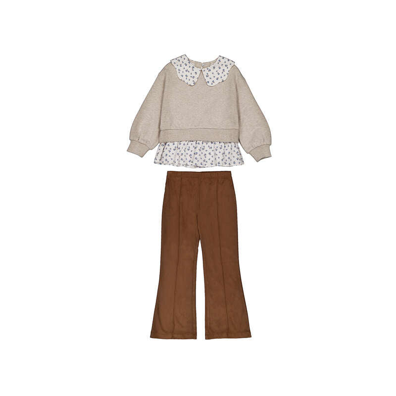 Mayoral Mini Girl Suede leggings set