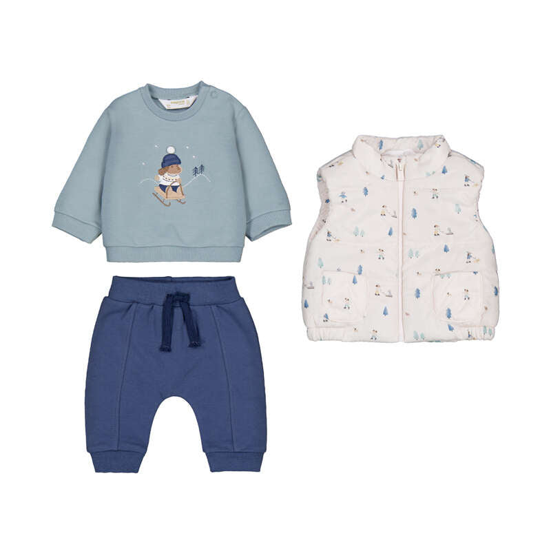 Mayoral Baby Boy 3-Piece Tracksuit w/vest