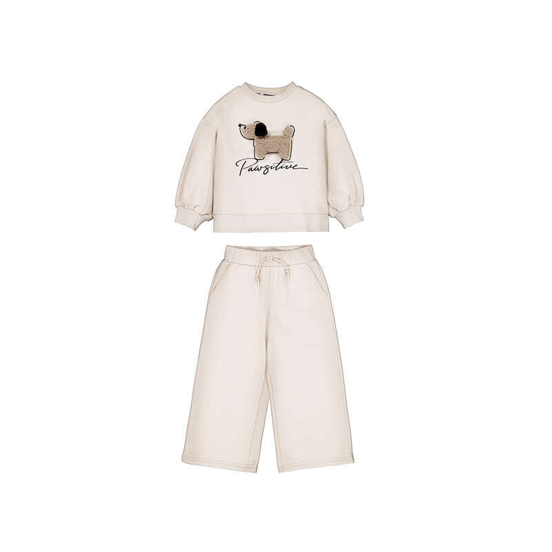 Mayoral Mini Girl Tracksuit with dog applique
