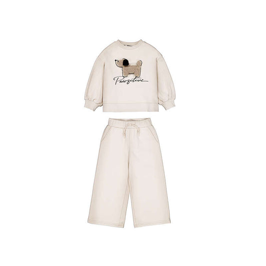 Mayoral Mini Girl Tracksuit with dog applique