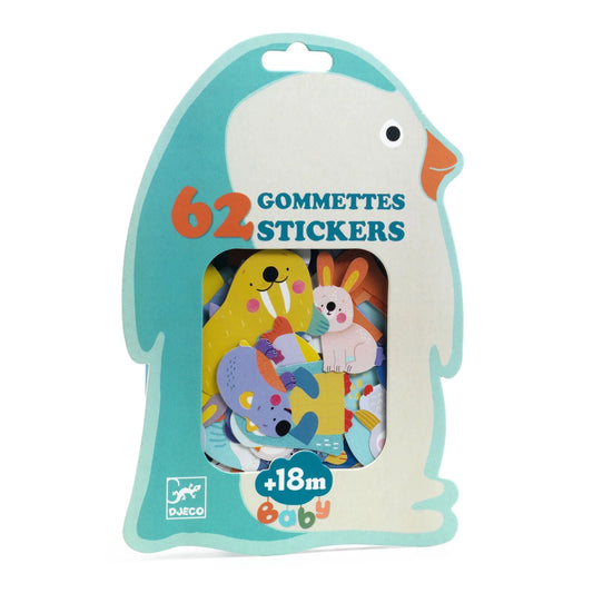 Djeco Stickers in Ice field animals - product photo