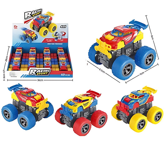 Handee Products Monster Trucks Pull-Back Stunt Car - product photo