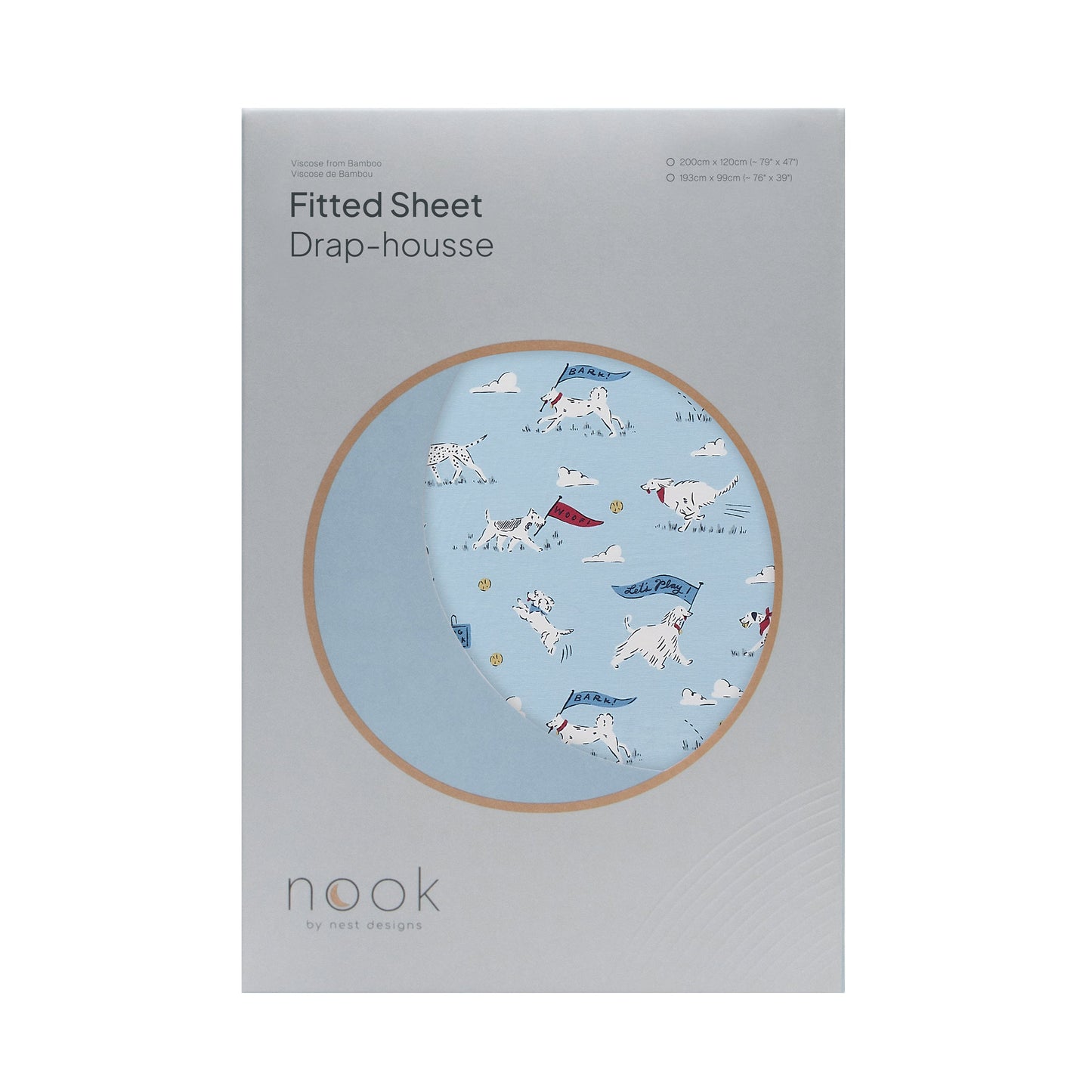 Nest Designs Bamboo Jersey Nook Fitted Twin Sheet