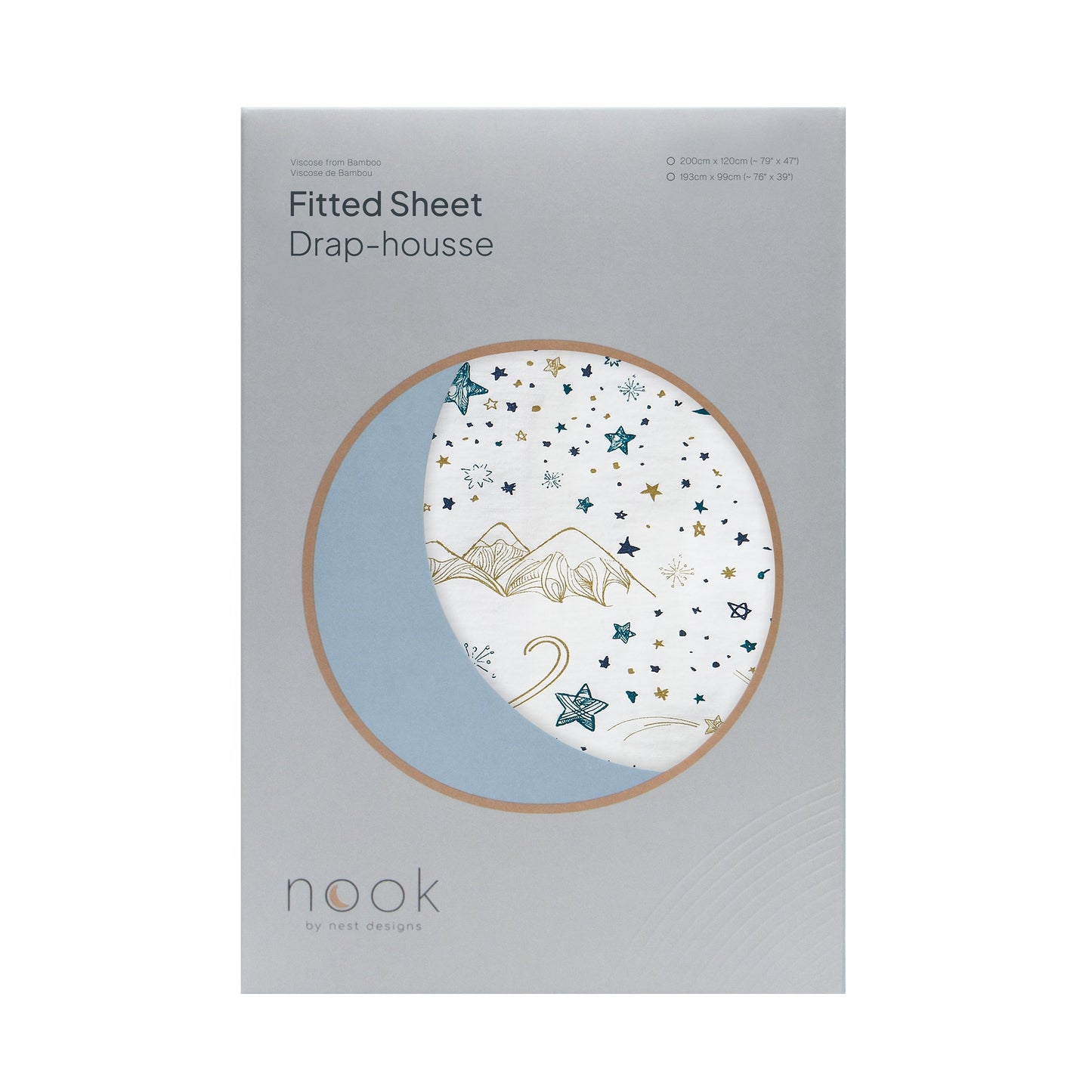 Nest Designs Bamboo Jersey Nook Fitted Twin Sheet