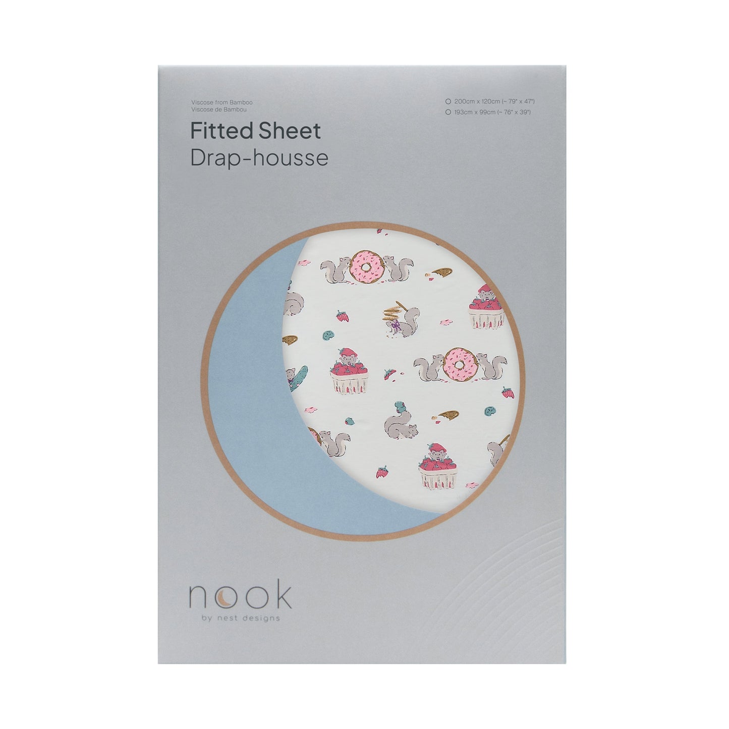 Nest Designs Bamboo Jersey Nook Fitted Twin Sheet