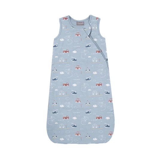 COCCOLI COTTON-MODAL 1.5 TOGS SLEEPSACK - VEHICLES ON BLUE