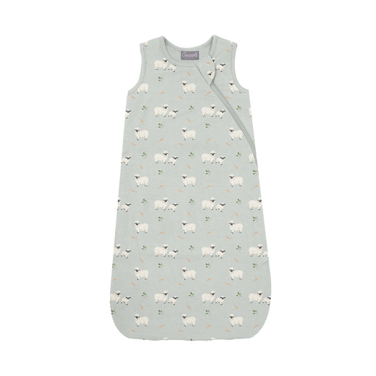 COCCOLI COTTON-MODAL 1.5 TOGS SLEEPSACK -SHEEP ON MERCURY