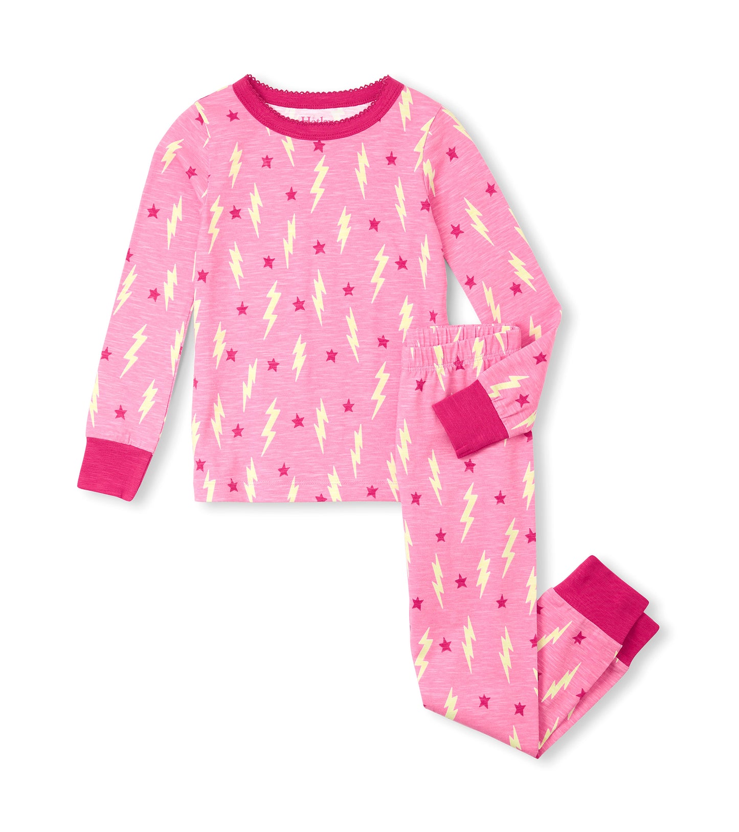 Hatley lightening bolts & stars stretch cotton pajama set