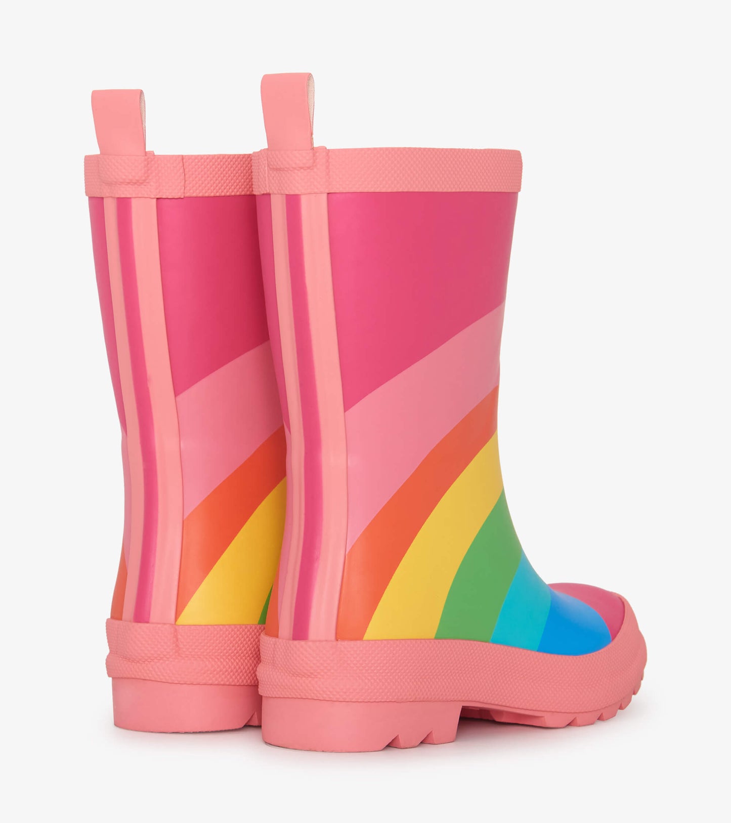 HATLEY Girls Rainbow Matte Rain Boots