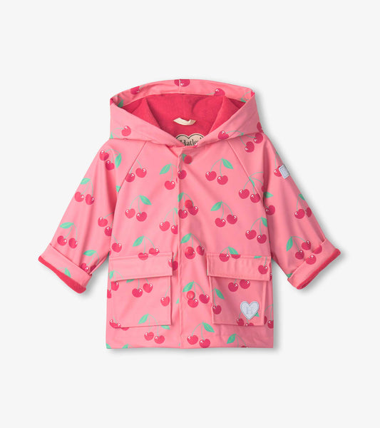 Hatley cherries snap raincoat