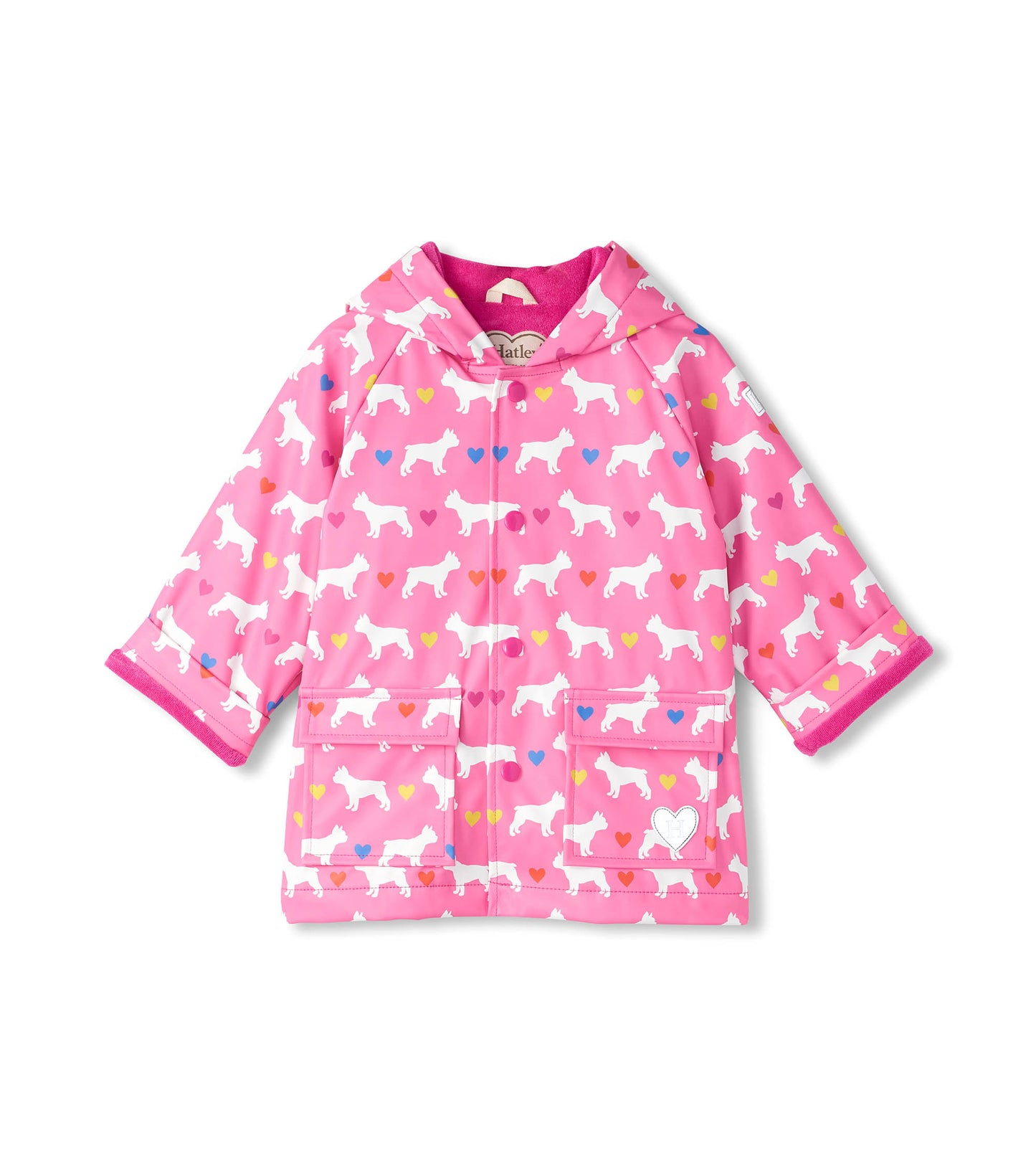 Hatley french bulldogs preschool raincoat