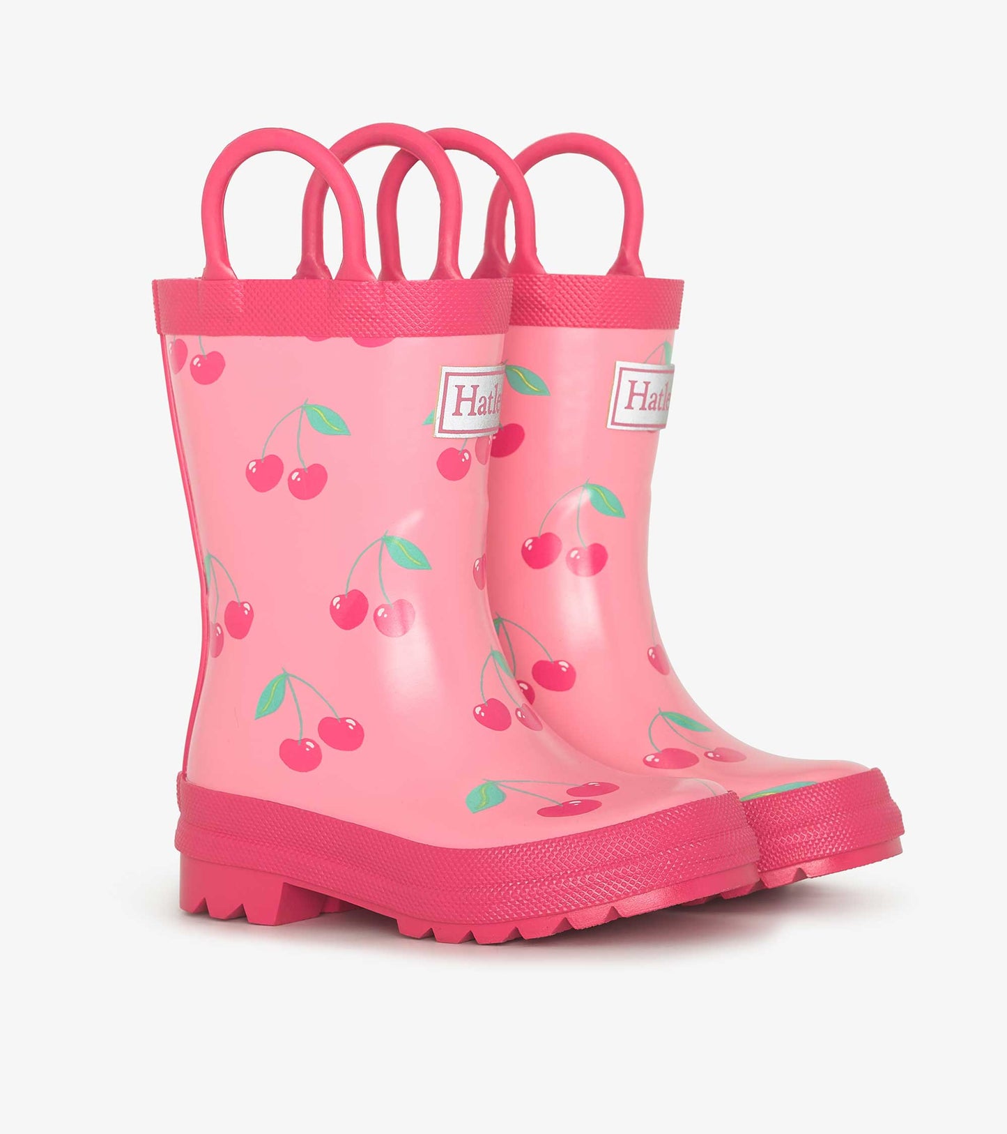 HATLEY cherries rain boots with handles