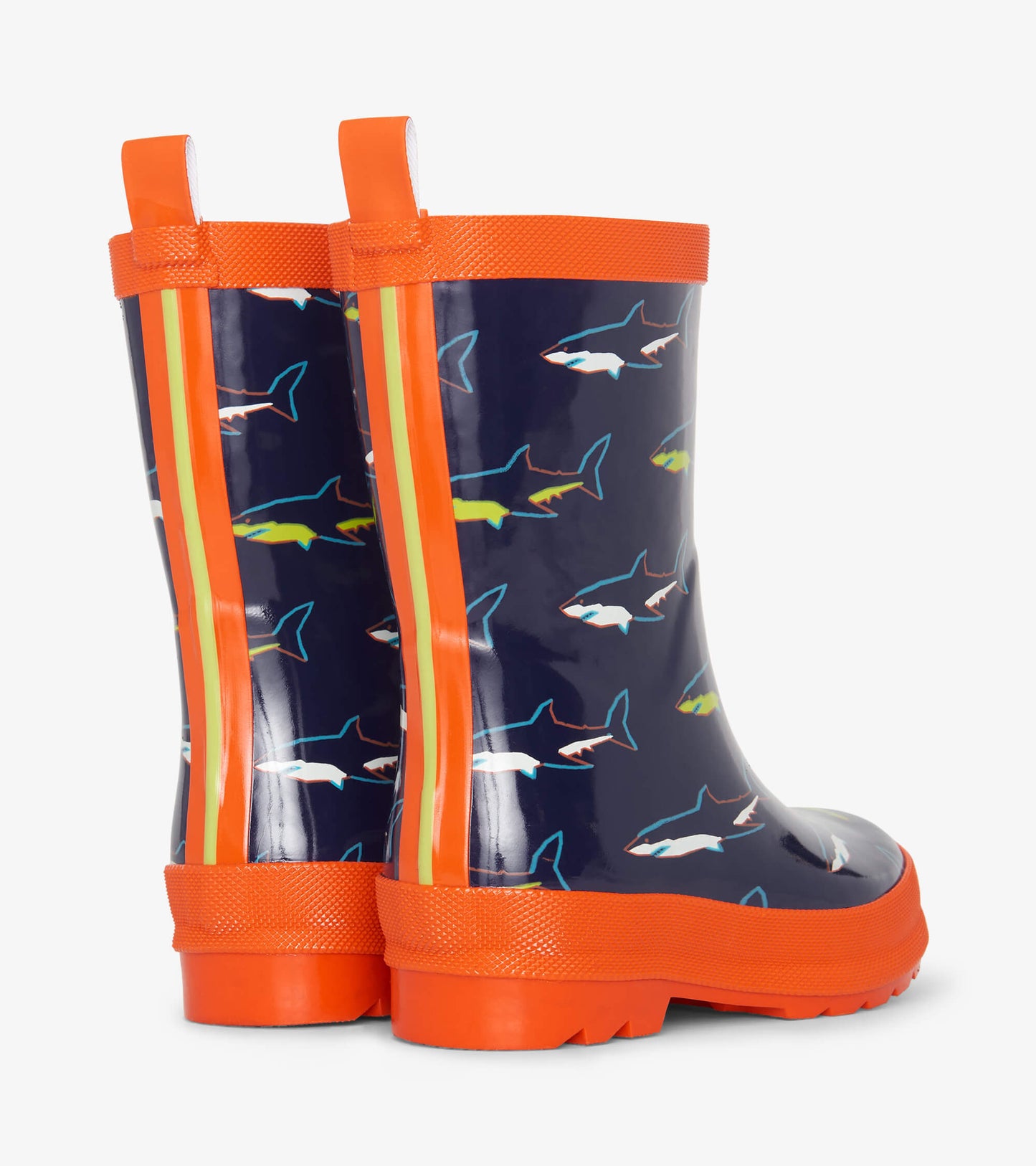 HATLEY Boys Shark Shiny Rain Boots