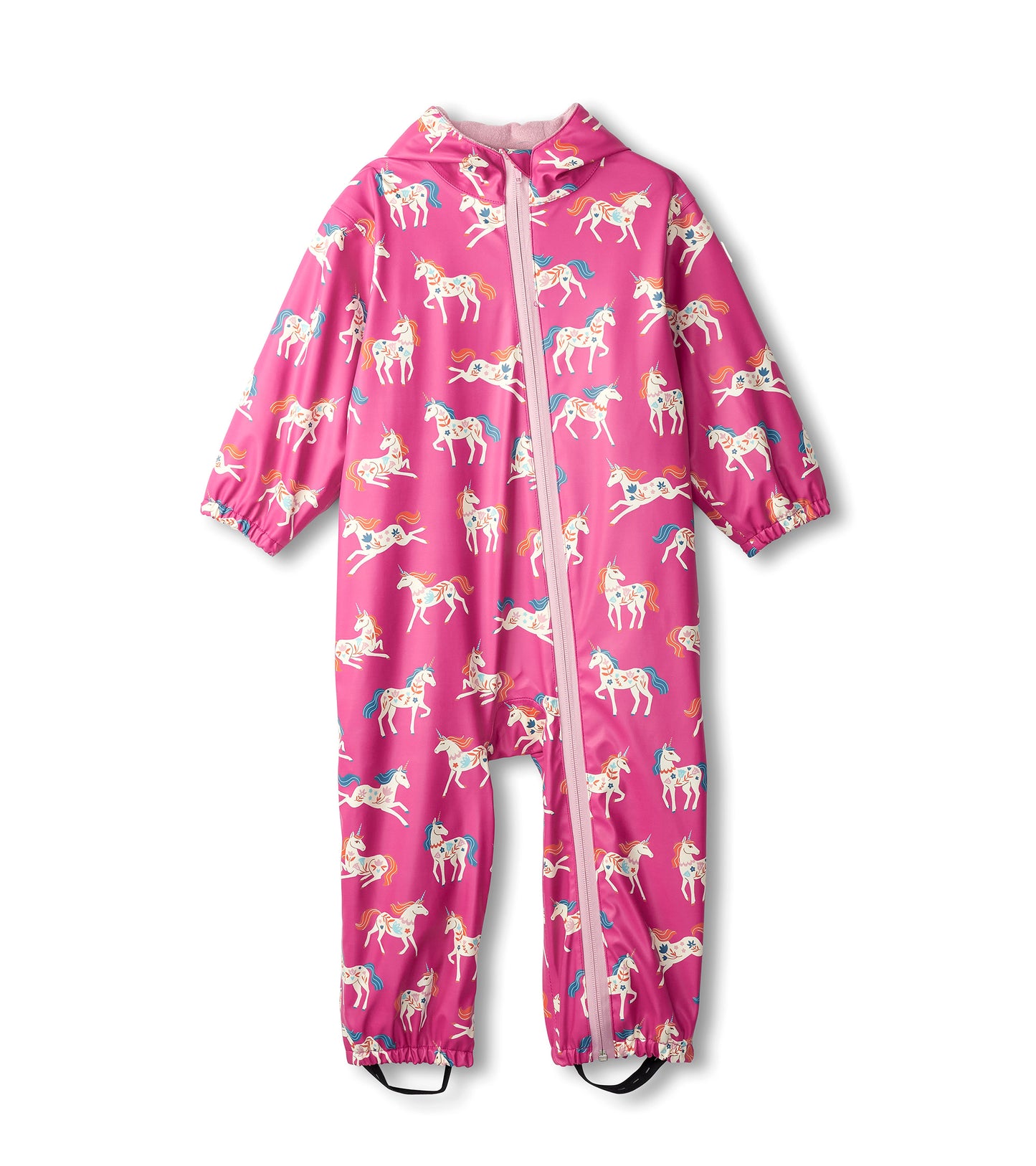 Hatley folky unicorn rain bundler /rain suit