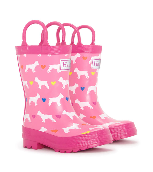 HATLEY french bulldogs preschool rain boots