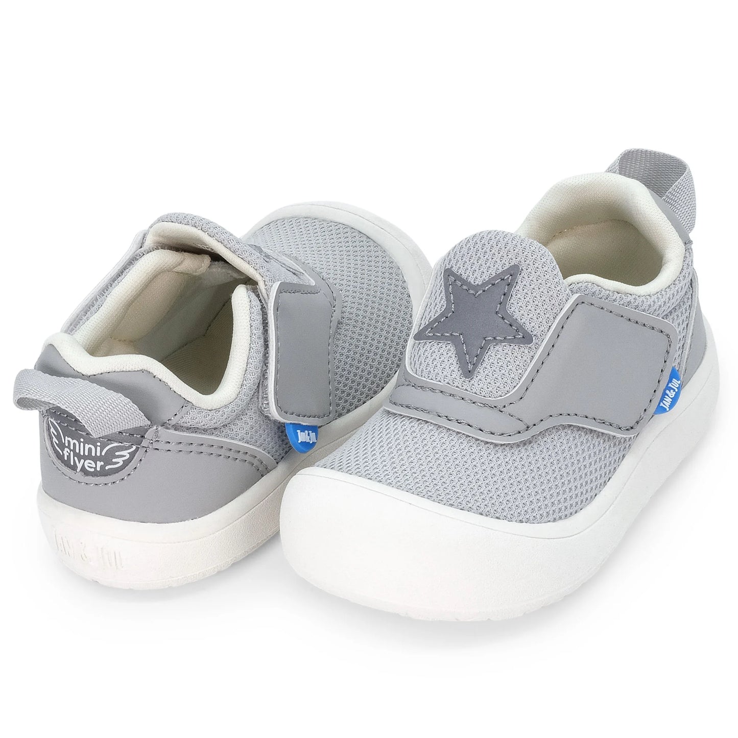 Jan and Jul  | Mini-Flyer Toddler Sneakers | Silver Star
