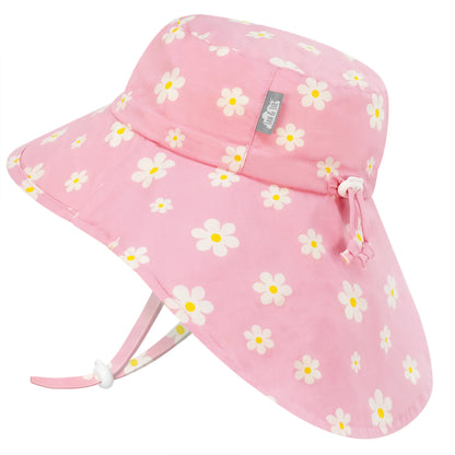 Jan and Jul Cotton Adventure Hat in Pink Daisy - product photo
