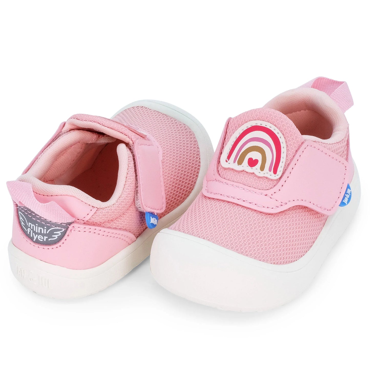 Jan and Jul  | Mini-Flyer Toddler Sneakers | Pink Rainbow