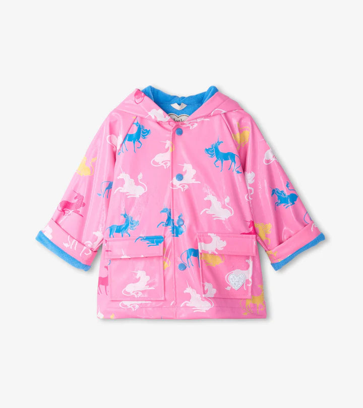 HATLEY preschool color changing raincoat - MYSTICAL UNICORN